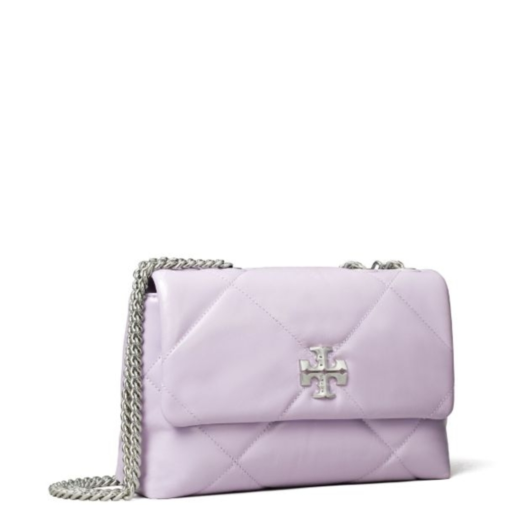 Tory Burch Light Purple Quilted Crossbody Bag